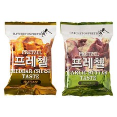 [파란푸드] 프레첼 갈릭버터맛5봉+체다치즈맛5봉, 85g, 16개