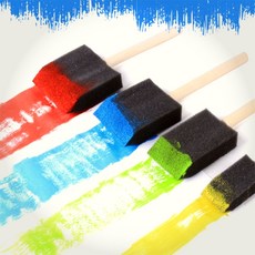 한스밀 아크릴 물감 수채화 부드러운 발림성 넓은 면적 채색 붓 핸디페인팅브러쉬