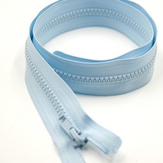 점퍼지퍼 개이빨5호 70cm (하늘색) 비슬론지퍼, 1개