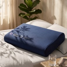 성인 베개 메모리폼 남녀 베개 경추베개 옆으로자는 깊은잠 베개 사계절용 베개 느린 반동, 1개, 연한 파란색