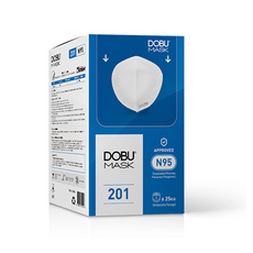 [도부마스크][국내생산 N95마스크][미국인증] 25매, 4개, 화이트