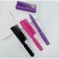 여성 호신용품 여자 호신용 빗 미니 휴대용, 헤어나이프, 보라, 1개