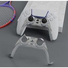 PS5手柄DIY電鍍替換殼 手把搖桿控制器外觀改裝飾條, 銀色飾條, 1個