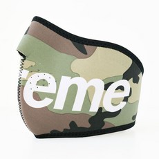 슈프림 방한마스크 고무 라텍스 모터 바이크 오토바이 머플러 목도리 3컬러, 1개입, 1개, 밀리터리