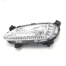 산타페 Maxcruz 용 안개 램프 DRL 2013 2014 2015 2016 앞 범퍼 안개등 Foglight Foglamp Day Running Lamp 헤드라이트 전조등, 02 Left 1pc, 01 white, 1개