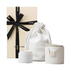 TPYE 一壺兩杯旅行茶具組，附收納袋，簡約時尚，方便攜帶，享受品茗樂趣, 述白, 1個