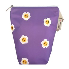 도토마리 방수 다용도 양치컵파우치 물병파우치 수건파우치 어린이집파우치, 스마일퍼플