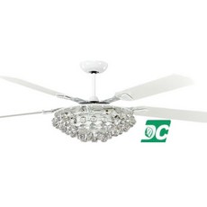 （修一）吊扇60吋 水晶燈 DC吊扇 直流變頻 吊扇燈 遙控 台灣製造