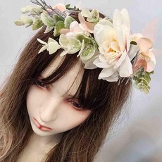 꽃 셀프 화관 웨딩소품 플라워 파티 촬영, 상세페이지 참조