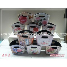 *︵House傢飾︵*復古鄉村風玫瑰皮革置物收納盒/筆筒/收納筒/收納籃 10款可選【限量款/新發售】, 1個, G