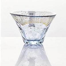 사케 도쿠리 잔 세트 이자카야 유리 차가운 얼음 술병, 1개, 블루 스탠다드박스