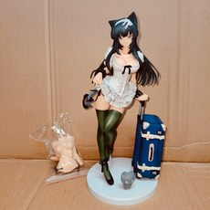 embracejapan 貓之惑星 旅貓 公仔 美女 旅行箱手辦 擺件模型, 1個, 無盒