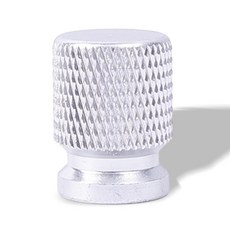 1 8pcs 타이어 밸브 캡 알루미늄 자동차 바퀴 젖꼭지 플러그 AutoTyre 줄기 림 커버, 1pc Sliver