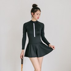 VERAF 女款時尚泳衣連身裙 092C