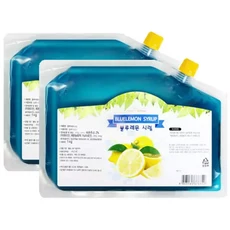 쥬피터 블루레몬 시럽 리필형 2개세트, 1kg, 1개