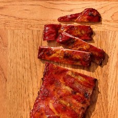 (호멜) 프리미엄 완조리 폭립 스모크립 참나무 천연바베큐, 800g, 1개