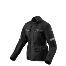 REV'IT!摩托車夾克，透氣網眼設計，反光條安全，多口袋輕量化, 黑銀