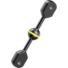 Seafrogs 6 Double YS 알루미늄 합금 수중 시스템 커넥터 볼 헤드 스트로브 비디오 라이트 다이빙 카메라 트레이용 듀얼 암 접착제 없이 통합 방수 및 방청, 6” Double Ball, 1개