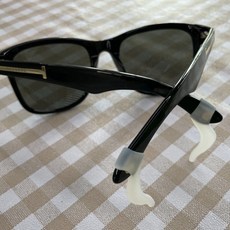 안경 착용 편안함 실리콘 귀받침 고리형 미끄럼방지 귀고무 투명 2P