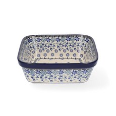 【波蘭陶】Belle Fleur 正方形烤盤 19cm 手工製 耐高溫, 1個