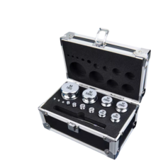 Dr.秤 磅秤電子秤專用 M1等級鋼鍍鉻標準砝碼套組 附盒子夾子 高光澤度 校正用 含稅 實驗室課程教學 砝碼 天平砝碼, 1個, M1等級砝碼總重【2000g】1g~1kg