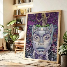 그림 서예 캔버스 포스터 벽 예술 미적 홈 장식 거실, E. 30X40cmFrameless