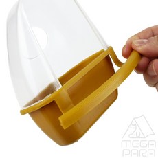 마리파라 앵무새 먹이 통 옐로우 새장꾸미기