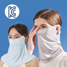 도매창고 여름 자외선 햇빛 차단 쿨링 마스크 넥 워머 자전거 등산 낚시 냉감 목토시 두건, 마스크워머-찍찍이형-화이트, 1개