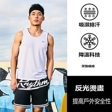 台灣出貨運動背心男 寬鬆透氣速乾背心 冰絲涼感無袖T恤 冰絲背心男 健身運動背心 百搭休閒背心 速乾透氣背心坦克