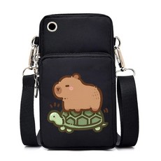 핸드폰가방 카피바라 휴대폰 크로스백 미니 파우치 지갑 소지품 학생 가방