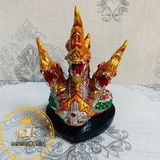 泰國水龍噴水池 造景 帕雅納 水池景觀 造型噴水 噴泉 泰式造景 風水 雙頭龍 五頭龍泉水池, 1個