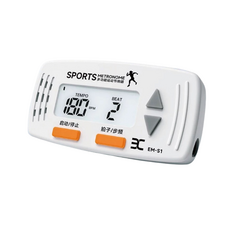 迷你運動節拍器 - 超慢跑節拍器 電子節拍器 步頻節拍器 夾式節拍器 - 180步頻, 1個, 迷你電子節拍器【白色】贈電池