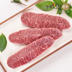 [농협안심한우] 1등급 한우 부채살 구이용 200g, 단품, 단품