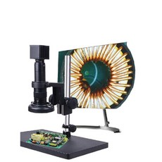 납땜 작업 확대경 전자 돋보기 작업용 고화질 모니터, D. HD 전자현미경 + 21.5인치 화면