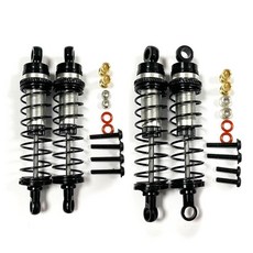 Losi 용 금속 전면 및 후면 충격 흡수기 댐퍼 1/18 Mini-T 2.0 1/16 Mini-B RC 트럭 자동차 업그레이드 부품 검은 색, 검은색