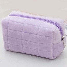 대용량 화장품 파우치 여행용 퀄팅 파우치 라이트퍼플rla4+3Pnl