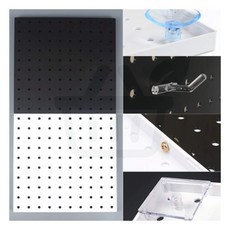 타공판 페그보드 벽면타공판 책상 페그보드 게시판 정리 수납 소품 주방 인테리어