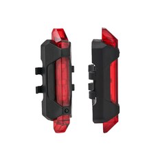 USB 충전식 자전거 LED 후미등 라이트 생활방수, 레드, 1개
