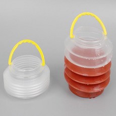 자바라 접이식 물감통 휴대 공간활미술도구 채색 수채화 물통 반투명