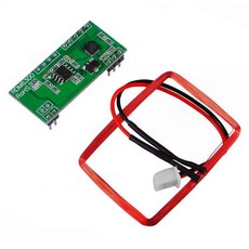 【台灣物聯】 RDM6300 125Khz UART輸出 RFID 讀卡器模組 加贈ID卡與感應鑰匙圈扣, 1個, 含稅