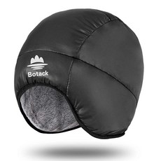 Botack Duck Down Earflap 모자 초경량 방수 방풍 다운 플리스 따뜻한 스키 비니 모자
