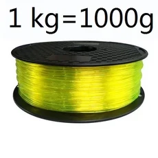 3D 프린터용 TPU 필라멘트 플라스틱 유연한 1.75mm 인쇄 재료 화이트 블랙 등 색상, 39 1kg TM yellow