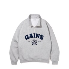 게인스보로 로럴골든 하프집업 멜란지그레이