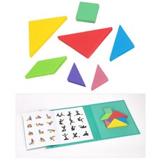 그림자보고 맞추기 자석칠교 조각 도형교구 칠교조각, 1개