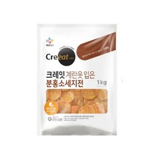 (냉동)[크레잇]계란옷 분홍소세지전, 2개, 1kg
