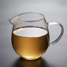 紅芳庭 耐熱玻璃企鵝型公道杯 玻璃茶海 透明玻璃公杯 500ml 茶道專用, 透明(不帶茶濾), 1個