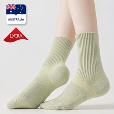 올바인 다이어트 양말 무봉제 도톰한 쿠션 중목 러닝 레깅스 필라테스 스포츠, 3개, 그린