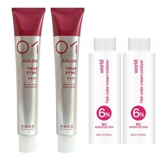 아모스염색약 칼라제닉 트루싱크 80ml + 산화제, 7.03, 2개