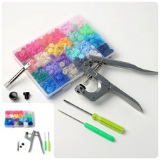 똑딱이단추펀치 240세트 24컬러 의류부자재