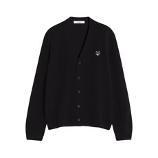 메종키츠네 폭스 헤드 디테일 울 가디건